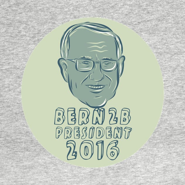 Bernie Sanders President 2016 Circle by retrovectors